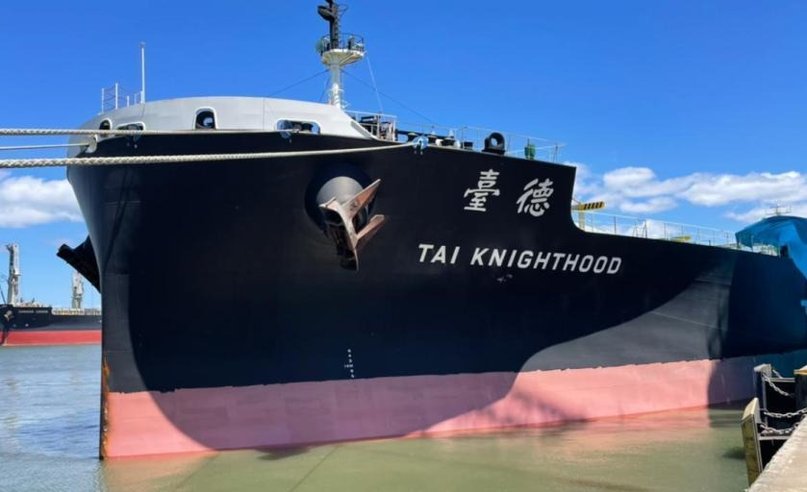 Fondeó frente a Madryn un buque chino para su reparación