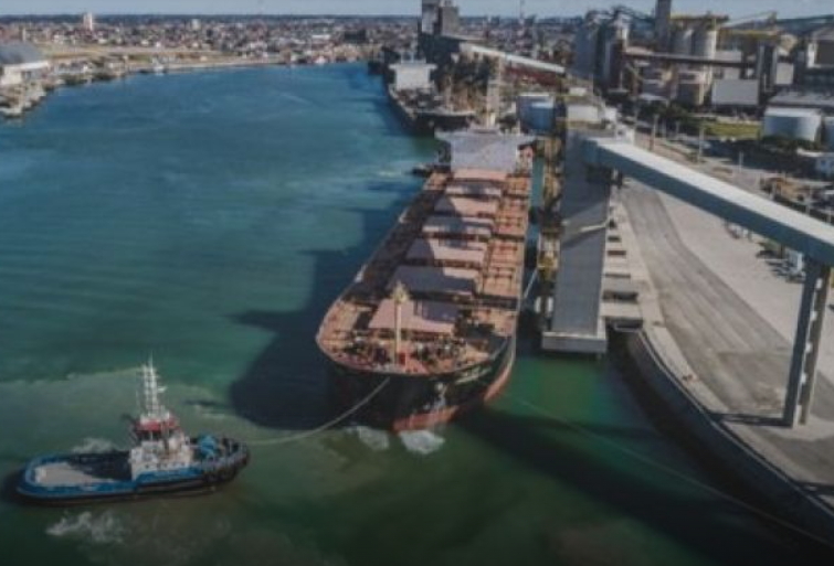 Puerto Quequén: En enero hubo un movimiento menor al 2022