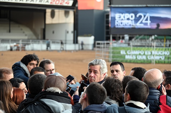 Pino habló de la baja de retenciones al campo y destacó en el marco de la Expo Rural 2024