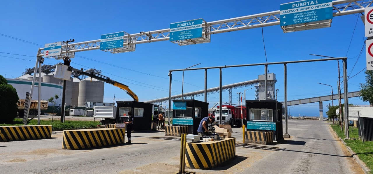 Puerto Quequén moderniza la infraestructura de seguridad de sus accesos terrestres