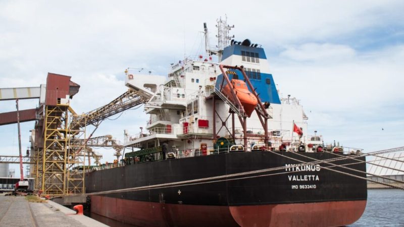 Puerto Quequén sigue sumando toneladas exportadas