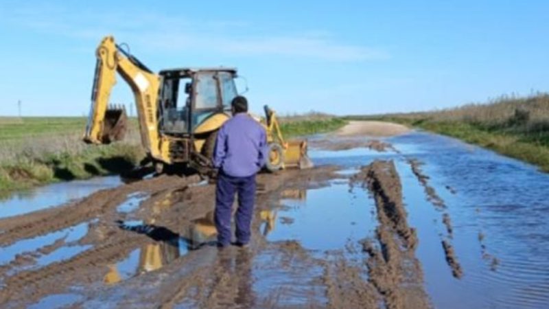 Temporal en la región: preocupación por el estado de los campos y caminos rurales tras las intensas lluvias y vientos