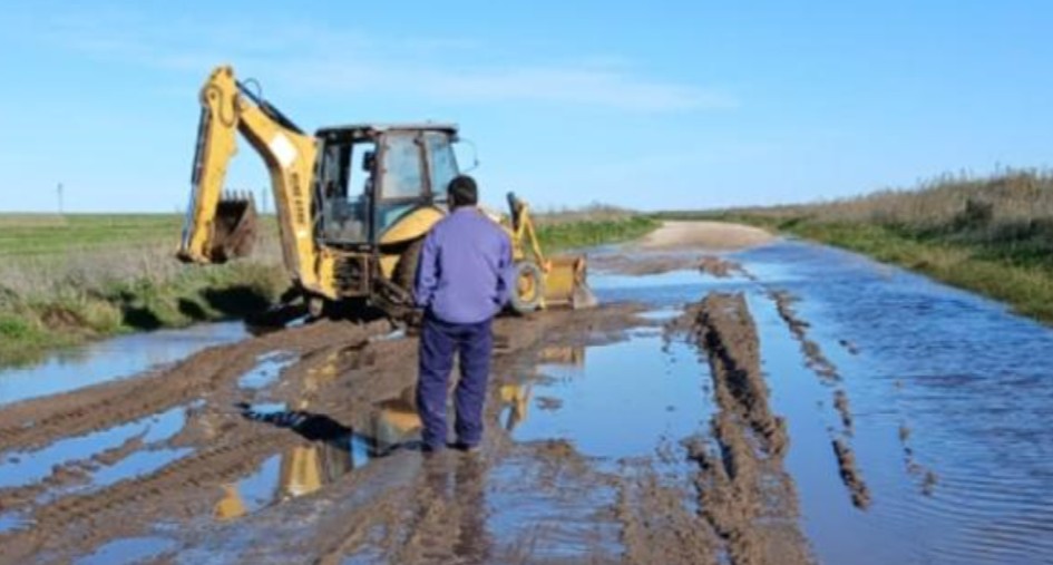 Temporal en la región: preocupación por el estado de los campos y caminos rurales tras las intensas lluvias y vientos