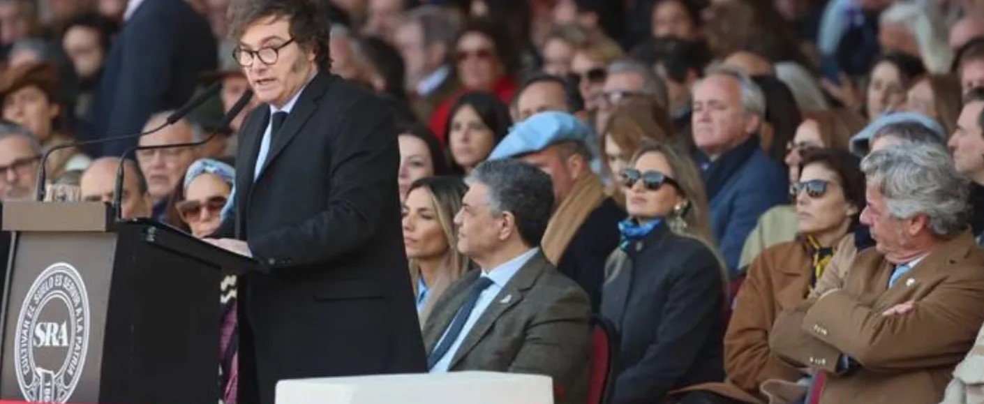 Palermo 2026: Pino reclamó el fin de las retenciones y Milei ratificó el rumbo para liberar al campo